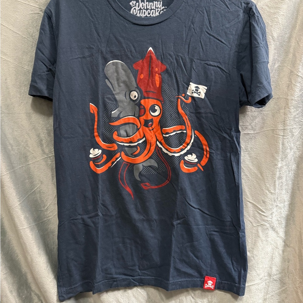 Johnny Cupcakes Charcoal Octopus Graphic Tee